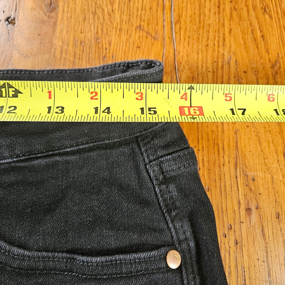 Judy‎ Blue Los Angeles Black Flare Jeans Womens Size 15/32 Frayed Hem Denim - Picture 10 of 12